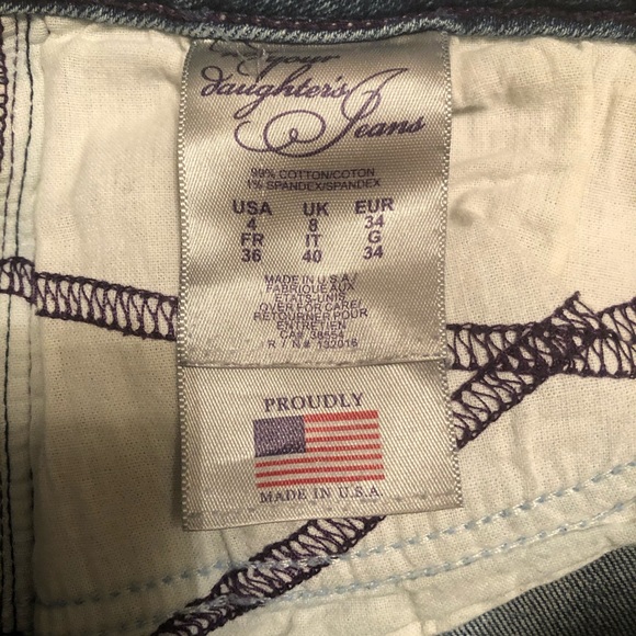 NYD Embroidered Women’s Jeans Size 4 - Picture 7 of 8